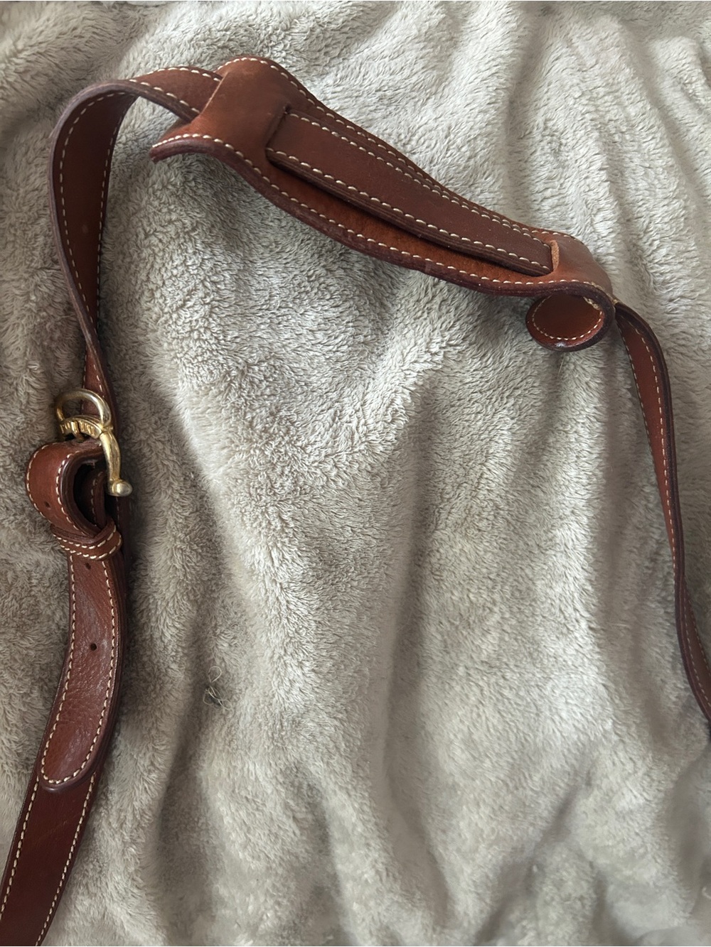 Pollini Satchel Bag Purse Brown Vintage Italian Leather Monogram Double Handle - Picture 7 of 12